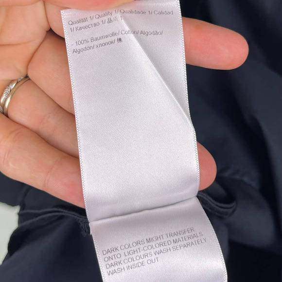 Escada Black Pleated Sleeveless Wrap Knee Length Cotton Dress Women's 32 US 2 - Picture 7 of 15